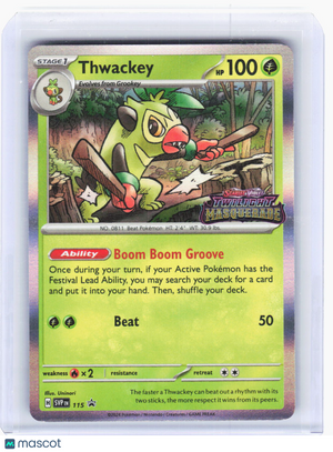 2024 Pokemon—Thwackey #115 SV: Scarlet & Violet Promo Cards—Promo Foil