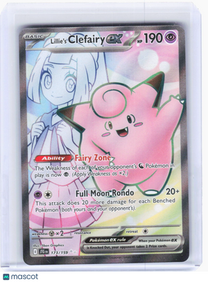 2025 Pokemon—Lillie's Clefairy EX #173/159 Journey Together—Ultra Rare Holo