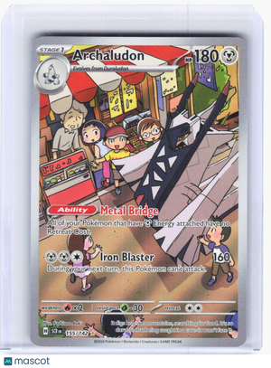 2024 Pokemon—Archaludon #155/142 Stellar Crown—Illustration Rare Foil