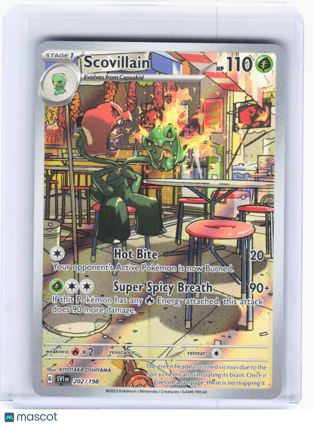 2023 Pokemon—Scovillain #202/198 Scarlet & Violet—(IR) Foil (Lightly Played)