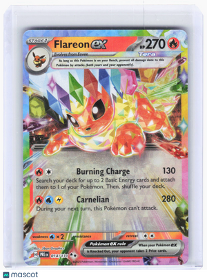 2025 Pokemon—Flareon ex #14/131 Prismatic Evolutions—Double Rare Foil