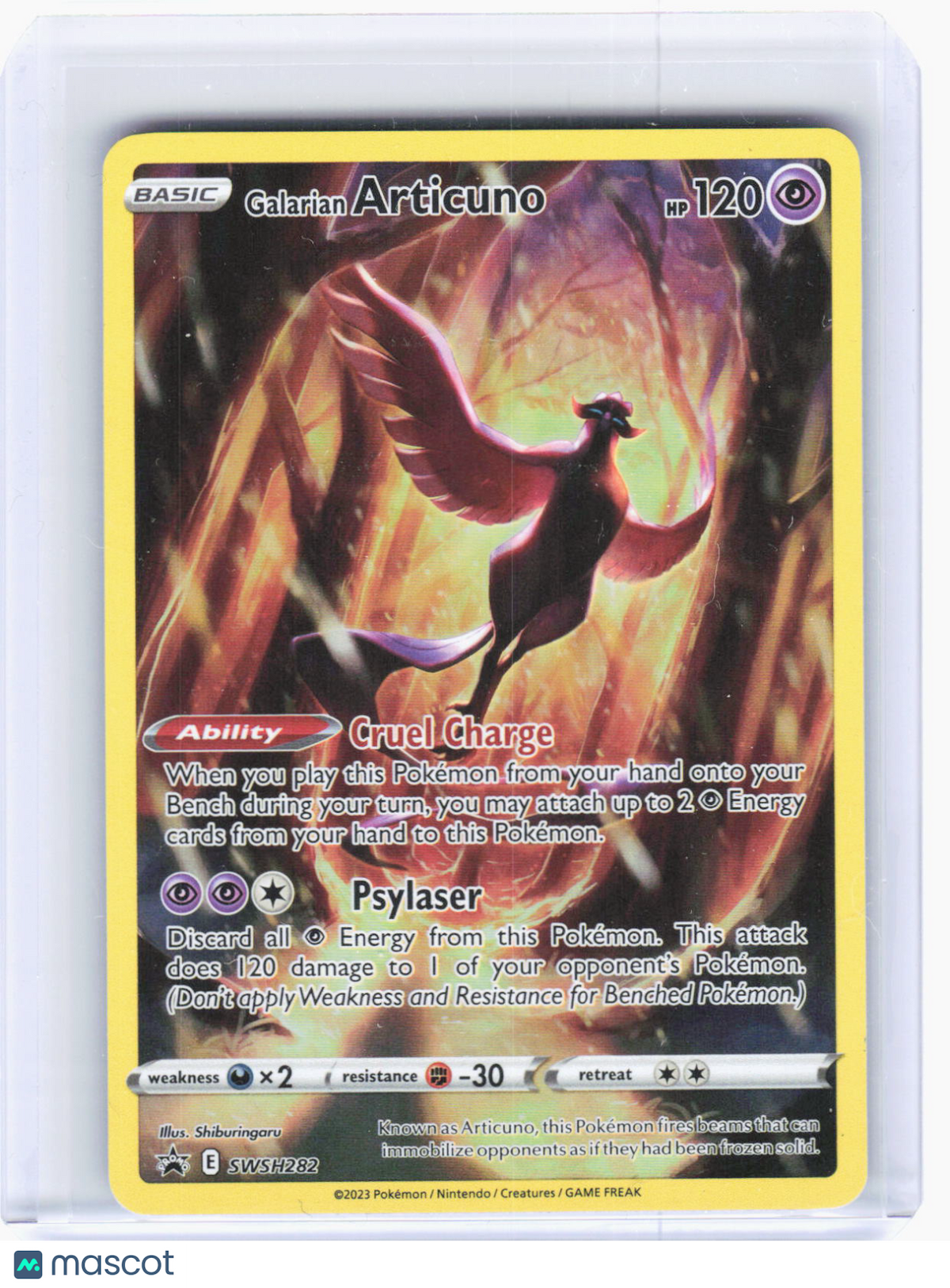 2023 Pokemon—Galarian Articuno #SWSH282 Crown Zenith—Promo Holo (Lightly Played)