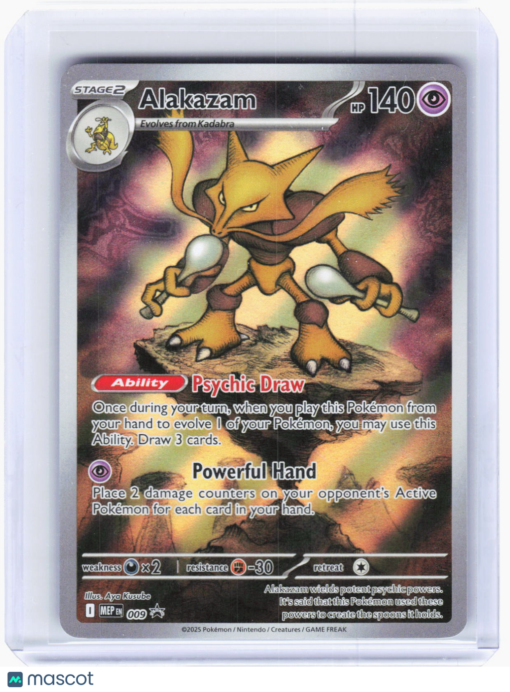 2025 Pokemon—Alakazam #009 ME: Mega Evolution Promo—Promo Foil