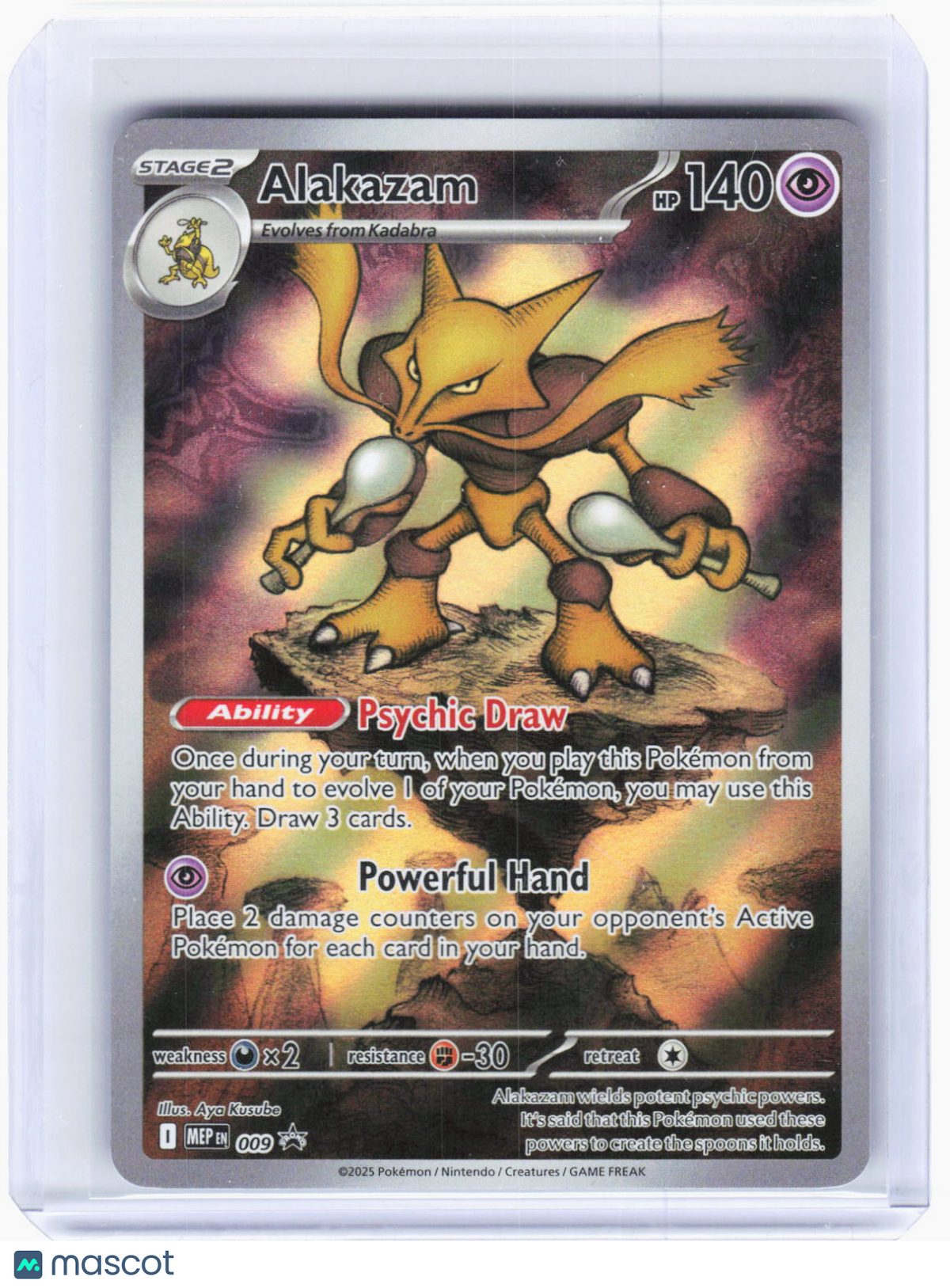 2025 Pokemon—Alakazam #009 ME: Mega Evolution Promo—Promo Foil