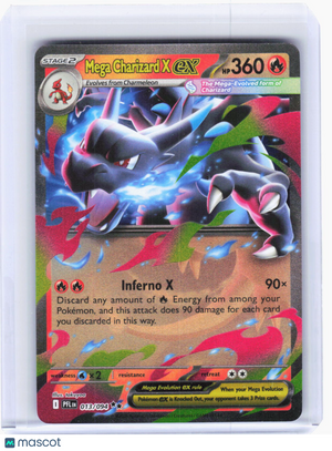 2025 Pokemon—Mega Charizard X ex #13/94 ME – Phantasmal Flames—Double Rare Foil