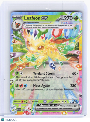 2025 Pokemon—Leafeon ex #6/131 Prismatic Evolutions—Double Rare Foil