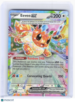 2025 Pokemon—Eevee ex #75/131 Prismatic Evolutions—Double Rare Foil