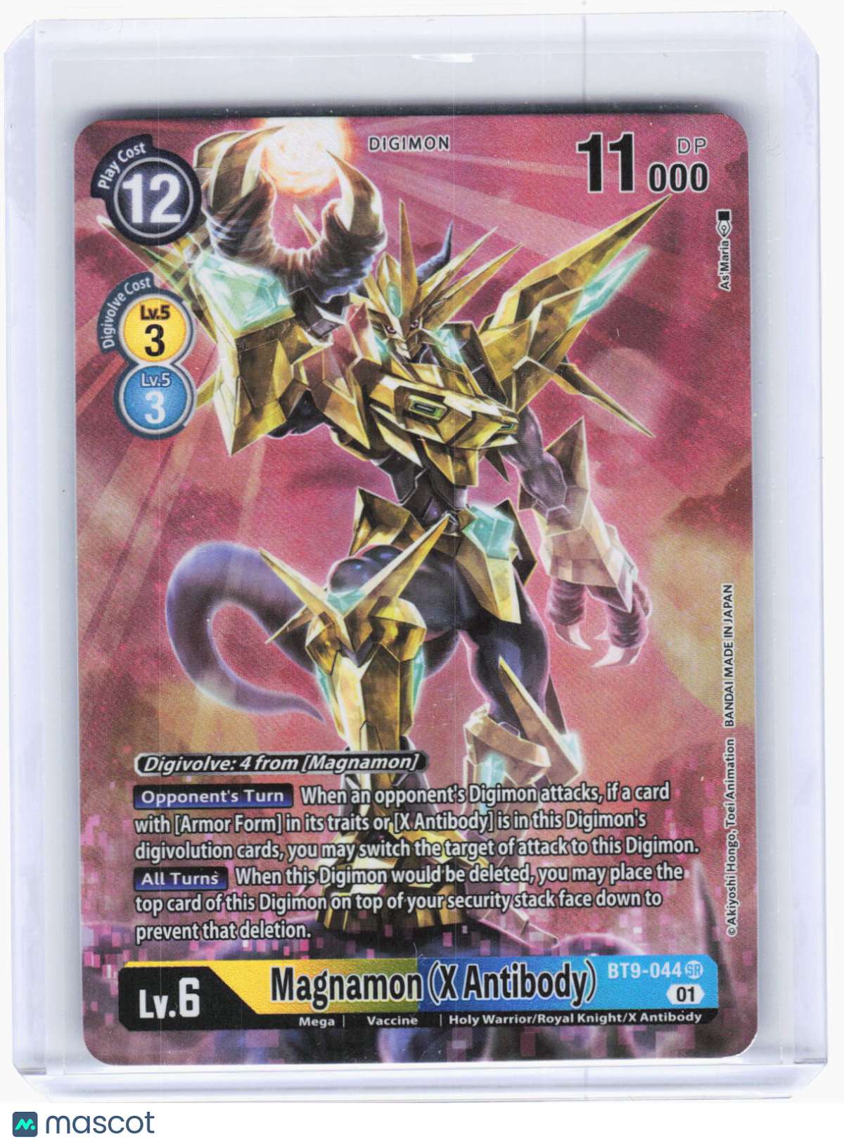 2022 Digimon Card Game—Magnamon (X Antibody) (Alt Art) #BT9-044 (BT-09)—(SR)Foil