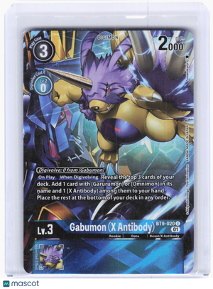 2022 Digimon Card Game—Gabumon (X Antibody) (Alt Art) #BT9-020 X Record—UC Foil