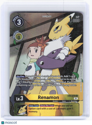 2022 Digimon Card Game—Renamon (Alternate Art) #EX2-019 Digital Hazard—Rare Foil