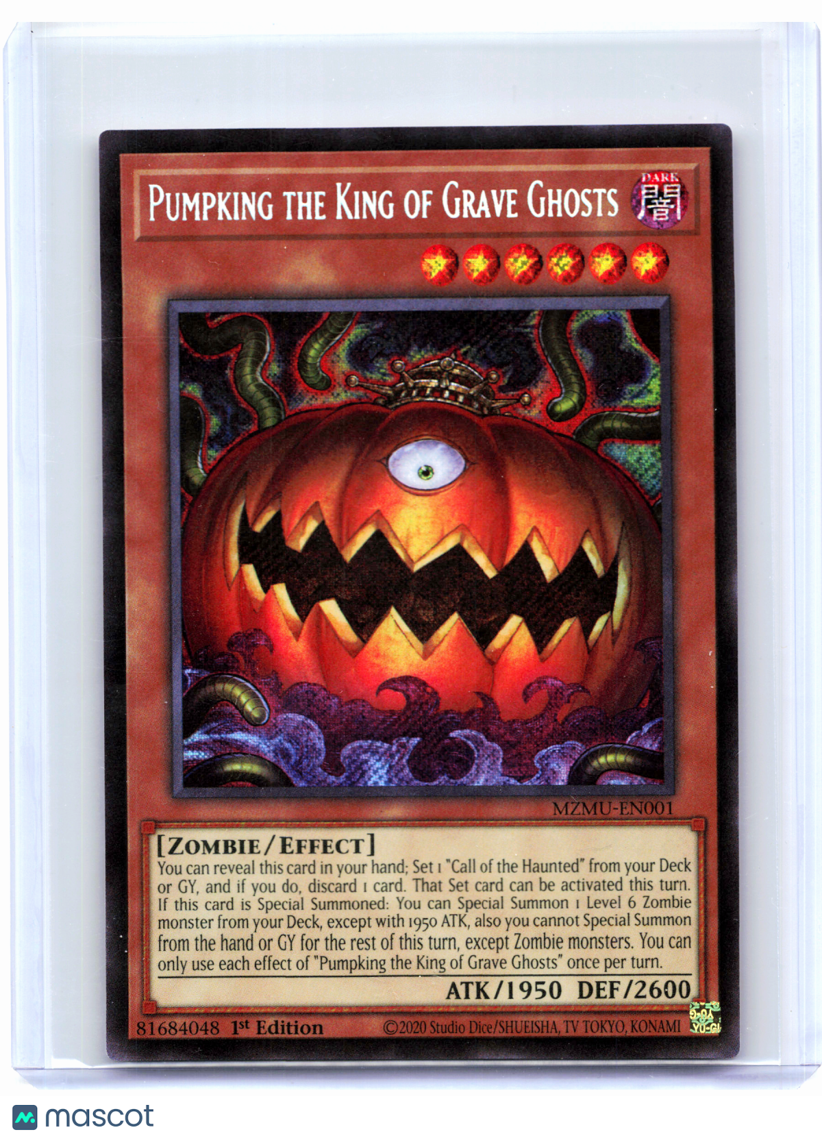 2026 Yu-Gi-Oh!—Pumpking the King of Grave Ghosts #MZMU-EN001—Secret Rare (1E)