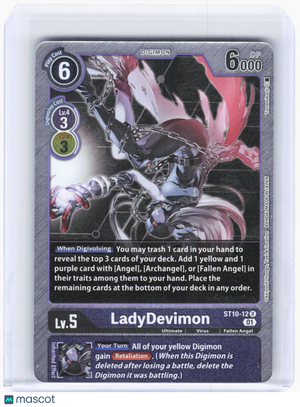 2022 Digimon Card Game—LadyDevimon (Tamer Goods) #ST10-12 (ST-10)—Rare Foil