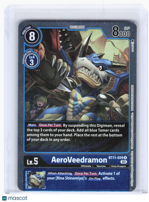 2023 Digimon Card Game—AeroVeedramon #BT11-029 Dimensional Phase—Rare (LP)