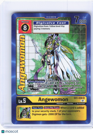 2021 Digimon Card Game—Angewomon (Alt Art) #EX1-030 Classic Collection—(SR) Foil