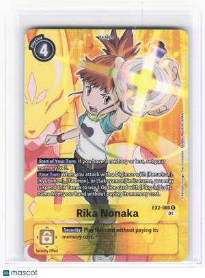 2022 Digimon Card Game—Rika Nonaka (Alt Art) #EX2-060 Digital Hazard—Rare Foil