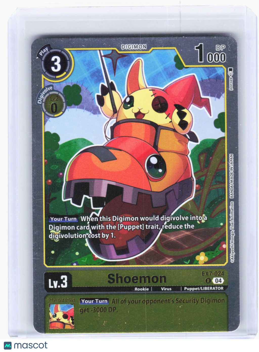 2024 Digimon Card Game—Shoemon #EX7-024 Digimon LIBERATOR—Rare Foil