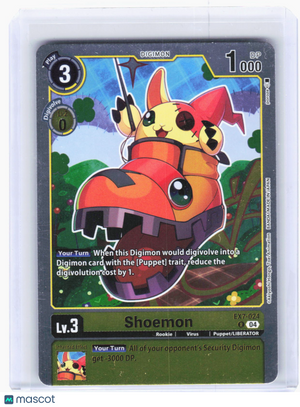 2024 Digimon Card Game—Shoemon #EX7-024 Digimon LIBERATOR—Rare Foil