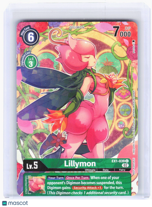 2021 Digimon Card Game—Lillymon #EX1-039 Dimensional Phase—Uncommon Non-Foil