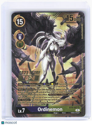 2023 Digimon Card Game—Ordinemon (2023 Store Top 4) #BT9-08 X Record—Promo Foil
