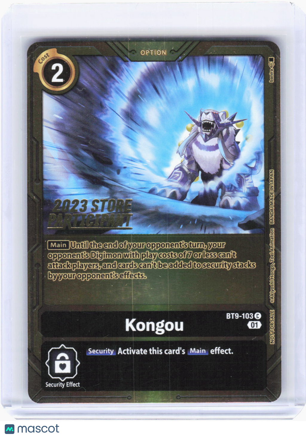 2023 Digimon Card Game—Kongou #BT9-103 X Record—Promo Foil