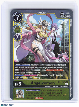 2023 Digimon Card Game—Angewomon #BT11-042 Dimensional Phase—Rare Foil