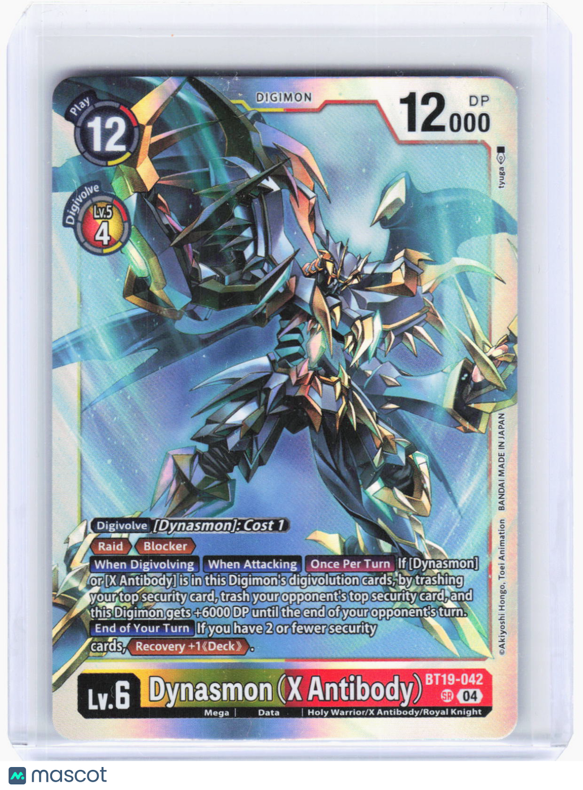 2024 Digimon Card Game—Dynasmon (X Antibody) #BT19-042 Xros Evolution—SR Foil