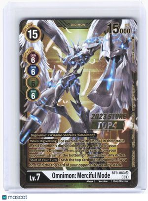 2023 Digimon Card Game—Omnimon: Merciful Mode #BT9-083 X Record—Promo Foil (LP)