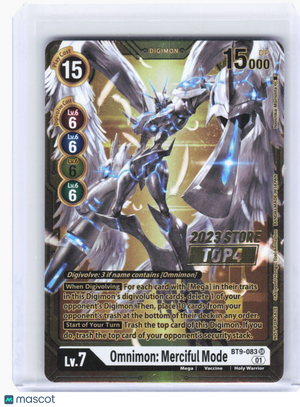 2023 Digimon Card Game—Omnimon: Merciful Mode #BT9-083 X Record—Promo Foil (LP)