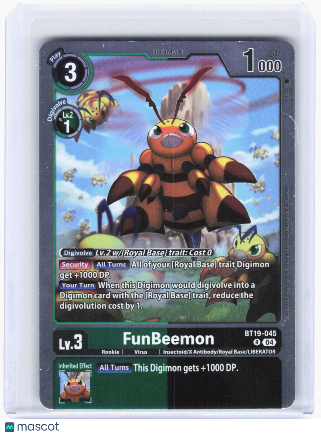 2024 Digimon Card Game—FunBeemon #BT19-045 Release Special Booster 2.0—Rare Foil
