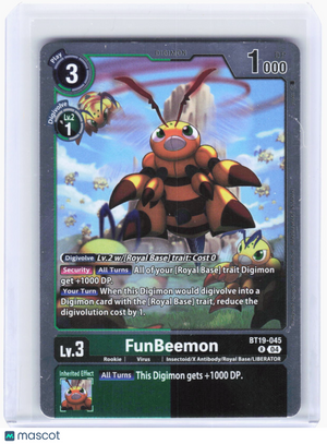 2024 Digimon Card Game—FunBeemon #BT19-045 Release Special Booster 2.0—Rare Foil