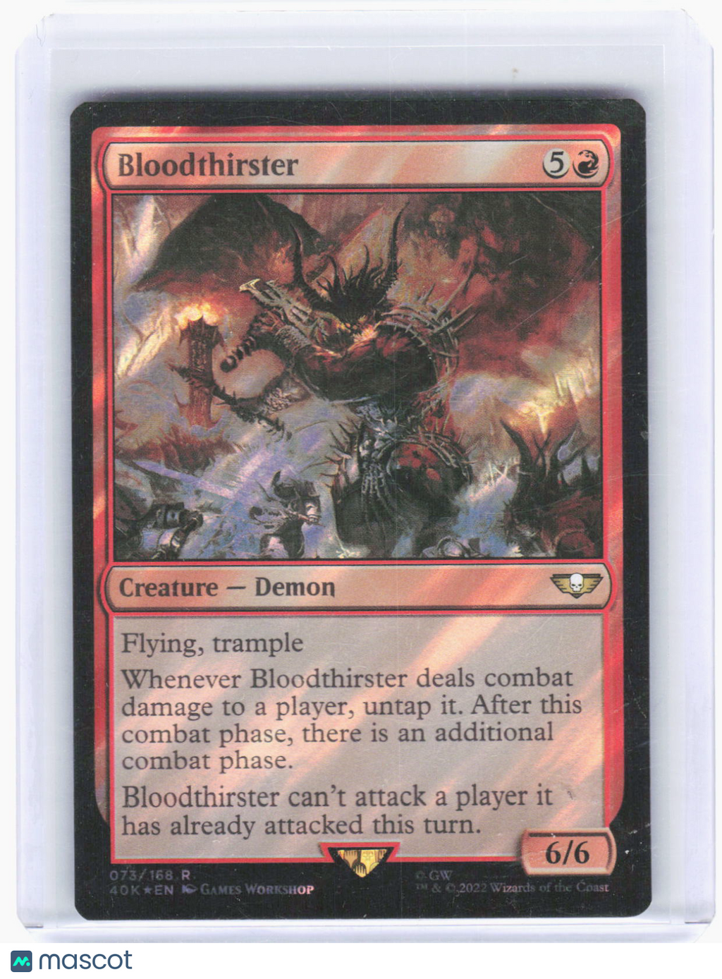 2022 Magic: The Gathering—Bloodthirster (Surge Foil) #073 (40K)—Rare Foil
