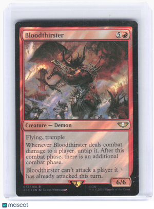 2022 Magic: The Gathering—Bloodthirster (Surge Foil) #073 (40K)—Rare Foil