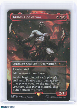 2025 Magic: The Gathering—Kratos, God of War #2207 (SLD)—Mythic Foil