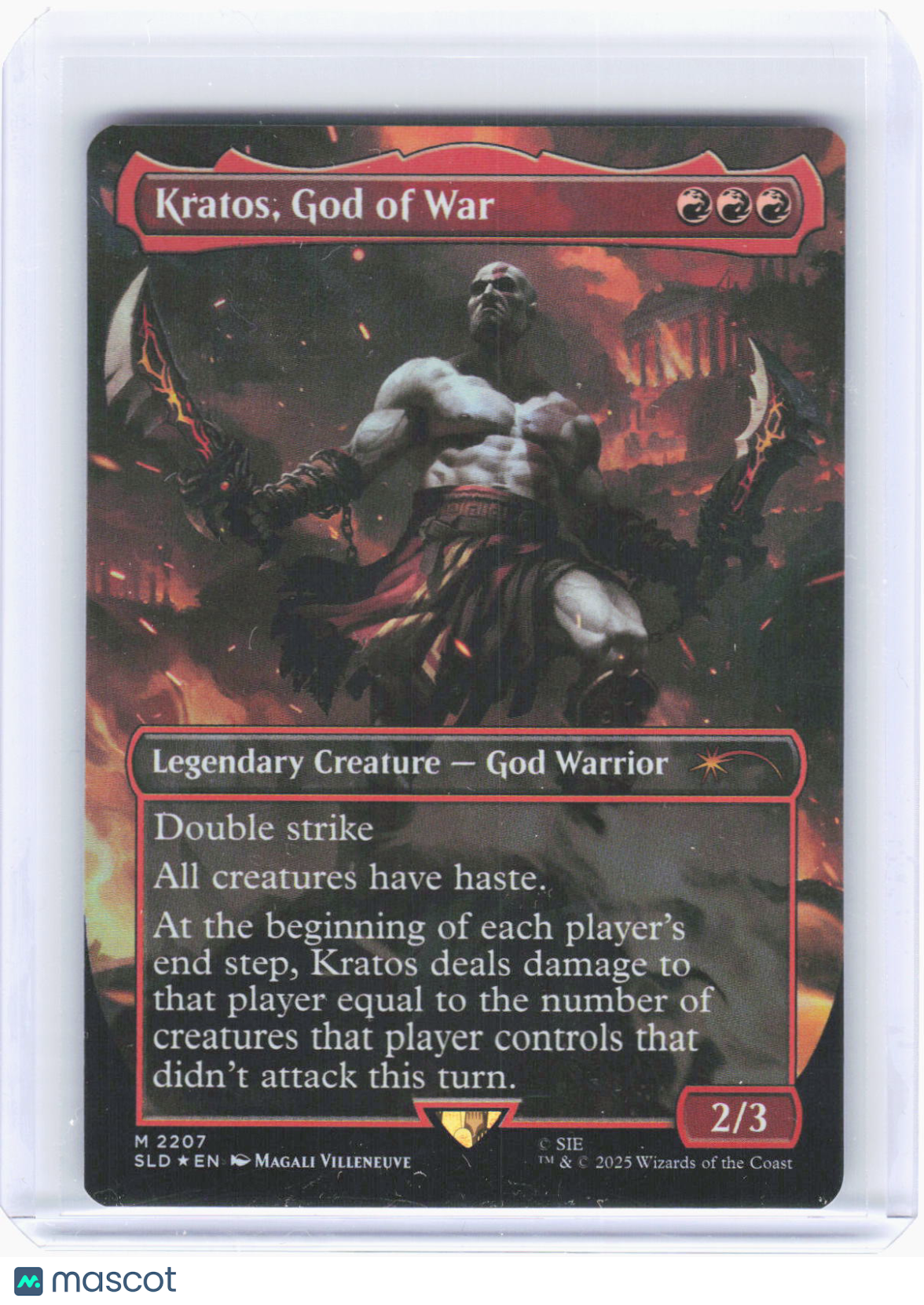 2025 Magic: The Gathering—Kratos, God of War #2207 (SLD)—Mythic Foil