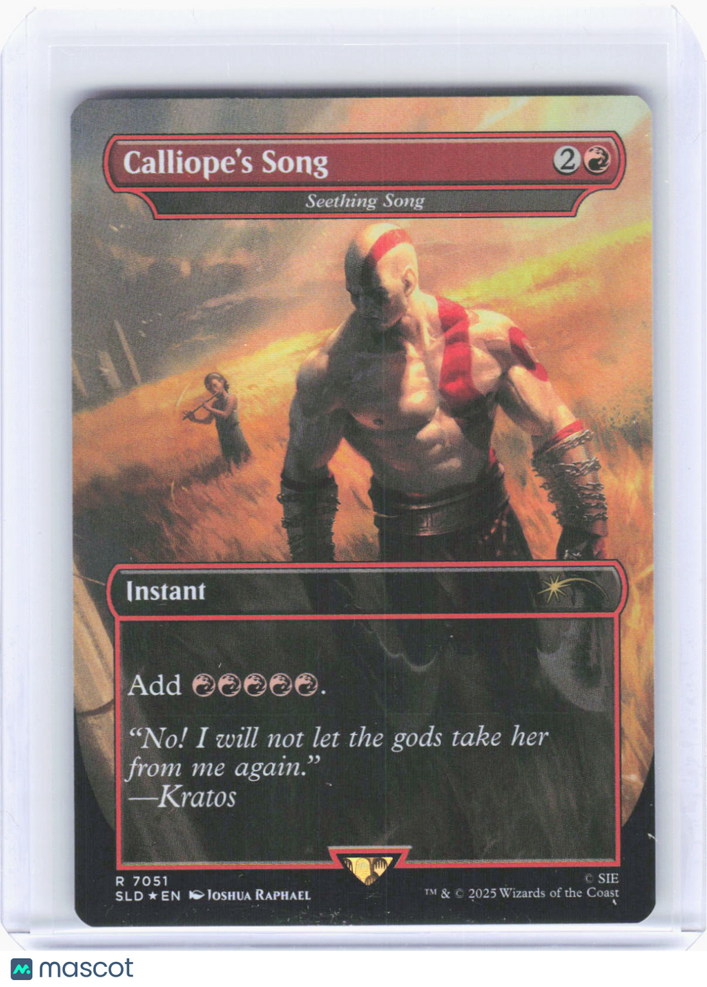 2025 Magic: The Gathering—Calliope's Song - Seething Song #7051 (SLD)—R Foil(LP)
