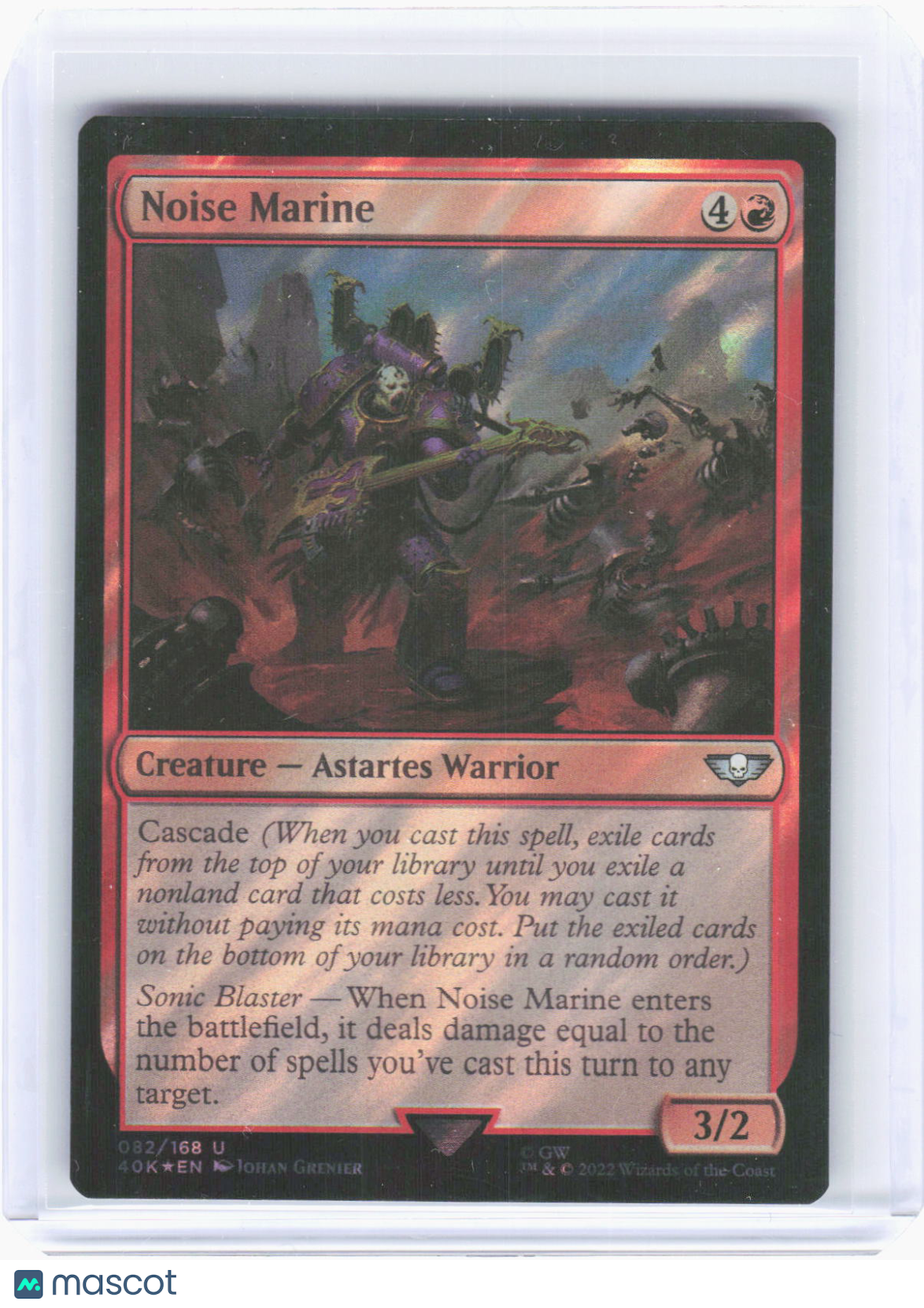 2022 Magic: The Gathering—Noise Marine (Surge Foil) #082 (40K)—Uncommon Foil