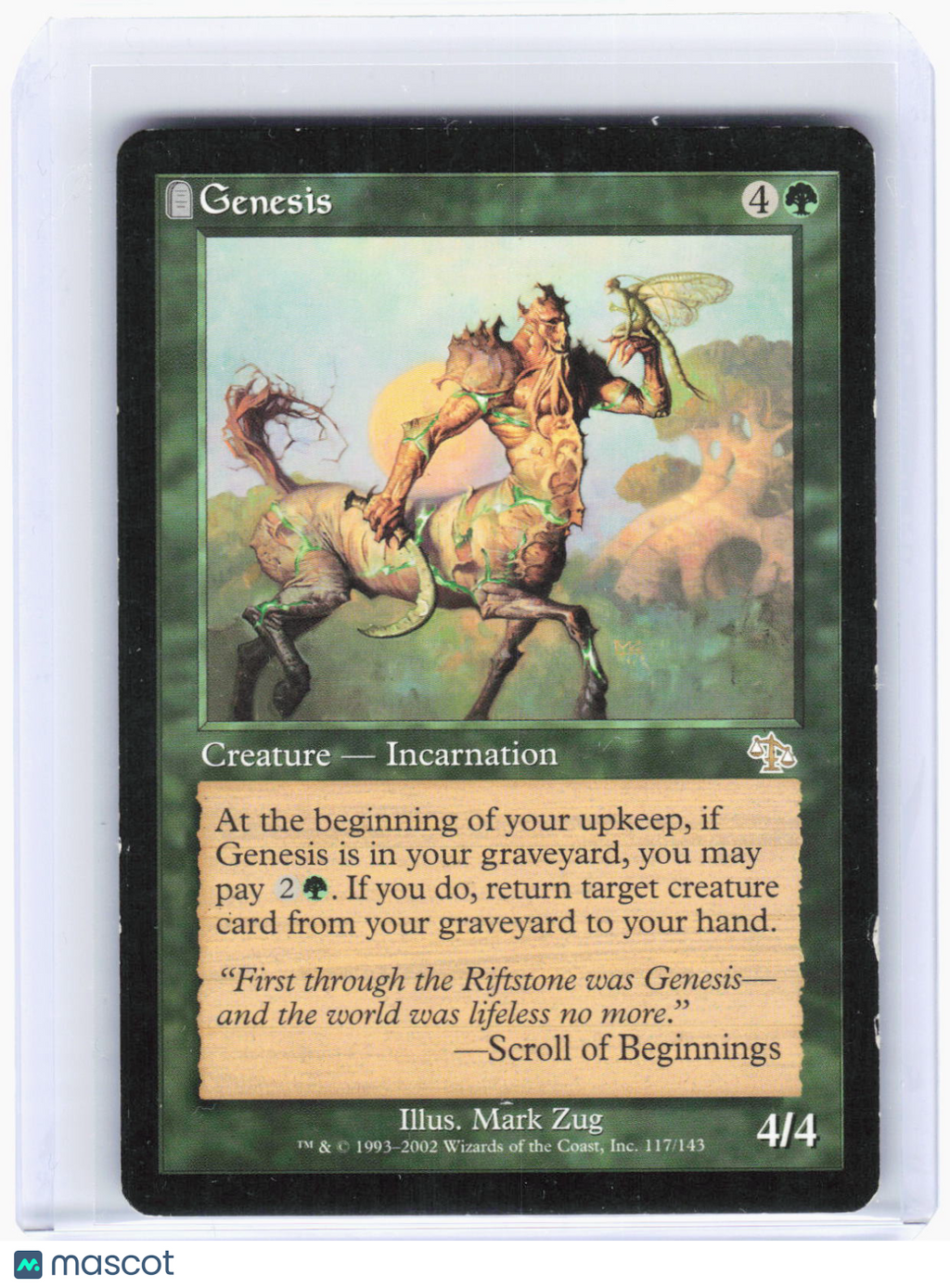 2002 Magic: The Gathering—Genesis #117 Judgment—Rare Non-Foil (Heavily Played)