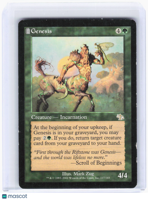 2002 Magic: The Gathering—Genesis #117 Judgment—Rare Non-Foil (Heavily Played)