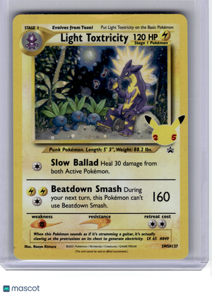 2021 Pokemon—Light Toxtricity #SWSH137 CCL—Black Star Promo Holo