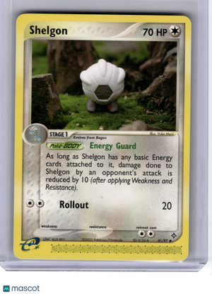 2004 Pokemon—Shelgon #41 EX Dragon—Uncommon Non-Holo