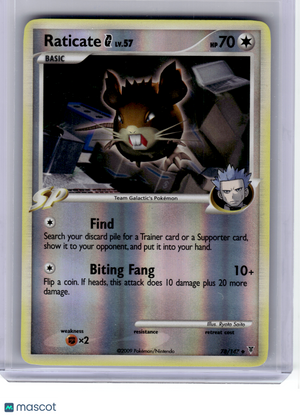2013 Pokemon—Raticate G #78 Supreme Victors—Uncommon Reverse Holo