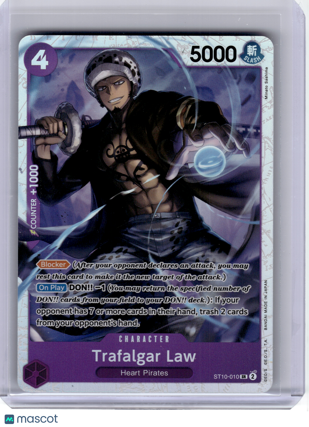 2024 One Piece CCG—Trafalgar Law (Reprint) #ST10-010 PRB-01—Super Rare Foil