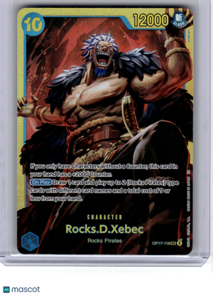 2026 One Piece CCG—Rocks D. Xebec #118 The World's Strongest Warriors—SEC Foil