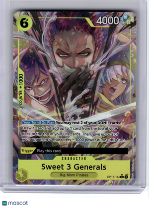2026 One Piece CCG—Sweet 3 Generals (Alternate Art) #OP17-114—Rare Foil