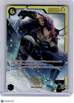 2026 One Piece CCG—Loki #119 The World's Strongest Warriors—Secret Rare Foil