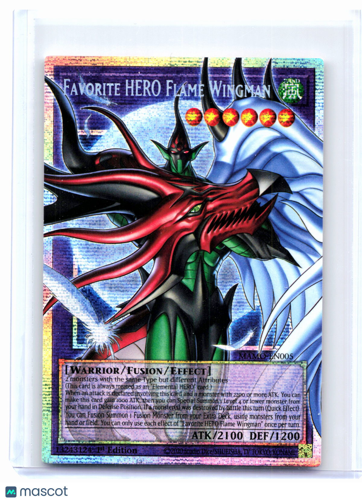 2023 Yu-Gi-Oh!—Favorite HERO Flame Wingman (Extended Art) #MAMO-EN005—STAR (1E)