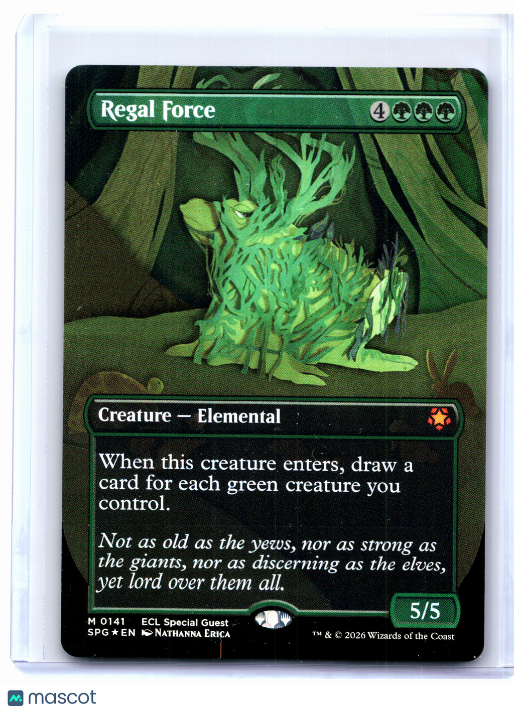 2026 Magic: TG—Regal Force (Borderless) #0141 Special Guests—Mythic Foil