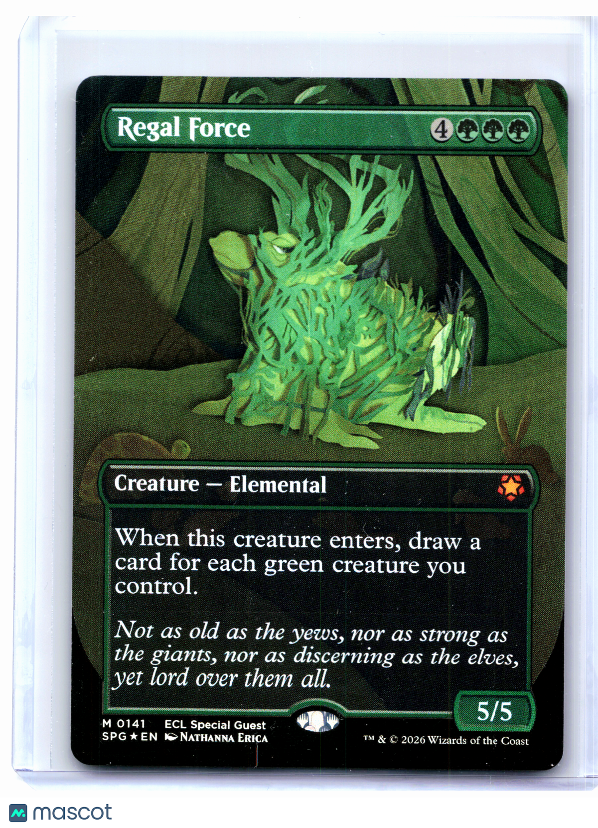 2026 Magic: TG—Regal Force (Borderless) #0141 Special Guests—Mythic Foil