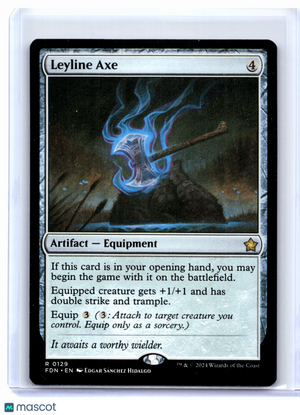 2024 Magic: The Gathering—Leyline Axe #0129 Foundations—Rare Nonfoil