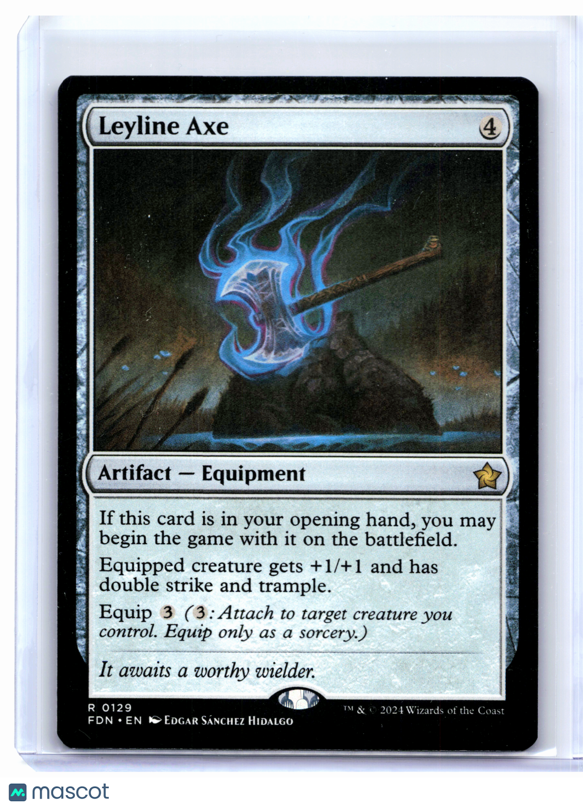 2024 Magic: The Gathering—Leyline Axe #0129 Foundations—Rare Nonfoil
